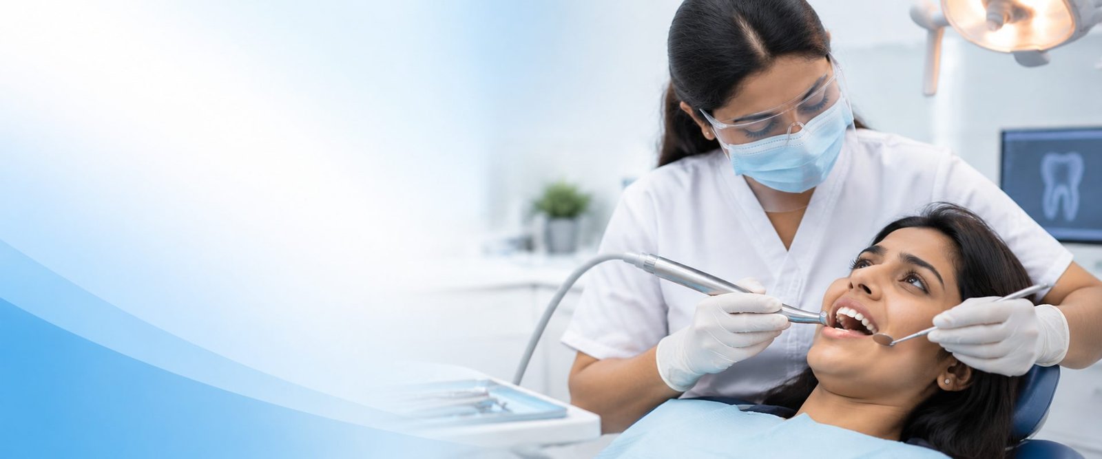 Dentist treating a patient at The Smile Hub, Kandivali West
